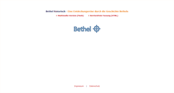 Desktop Screenshot of bethel-historisch.de